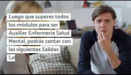 VÍDEO SOBRE LAS ASIGNATURAS Y LOS PUESTOS DE TRABAJO AL FORMARTE COMO AUXILIAR ENFERMERÍA SALUD MENTAL