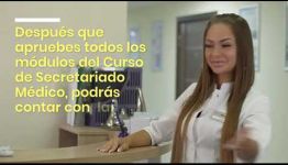 VÍDEO SOBRE EL TEMARIO Y LOS PUESTOS DE TRABAJO DEL CURSO DE SECRETARIADO MÉDICO